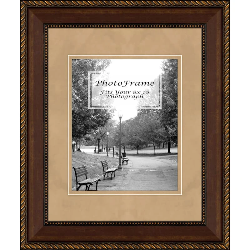 11x14 Matted To 8x10 Portrait Wall Frame, Tan 1 11x14 Matted To 8x10 Portrait Wall Frame, Tan