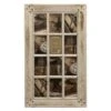12-Opening Distressed White Window Pane Collage, 30x18