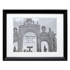 14x18 Matted To 11x14 Wall Frame, Black