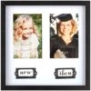 2-Opening Now & Then White Matted Graduation Photo Frame, 4x6