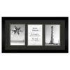 3-Opening Black Mat Collage Photo Frame, 20x10