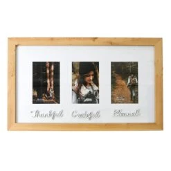 3-Opening Grateful, Thankful & Blessed Collage Frame, 20x12