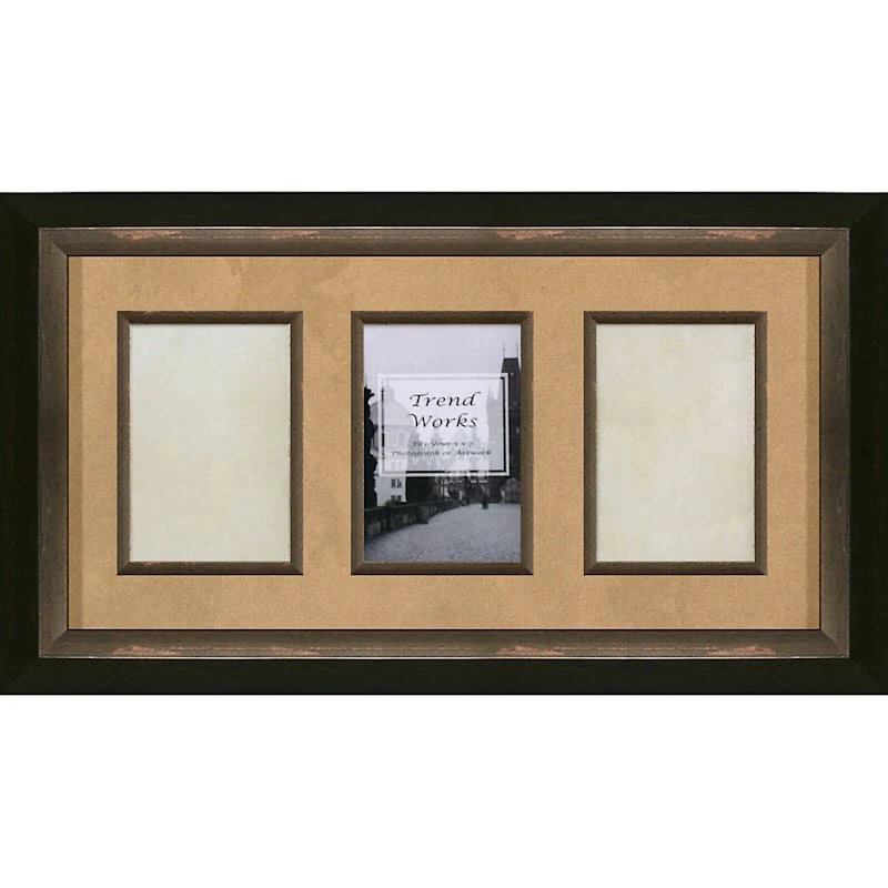 3-Opening Tan Mat Collage Photo Frame, 5x7 1 3-Opening Tan Mat Collage Photo Frame, 5x7
