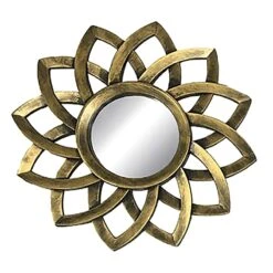 3-Piece Gold Accent Wall Mirror Set 9 3-Piece Gold Accent Wall Mirror Set -Modern Decor Shop 3 piece gold accent wall mirror set 2