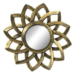 3-Piece Gold Accent Wall Mirror Set 11 3-Piece Gold Accent Wall Mirror Set -Modern Decor Shop 3 piece gold accent wall mirror set 4