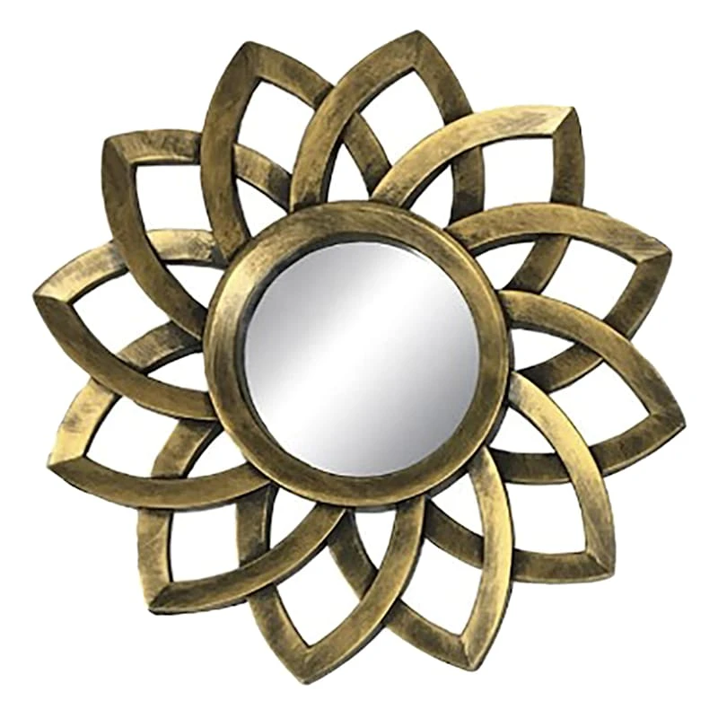 3-Piece Gold Accent Wall Mirror Set 5 3-Piece Gold Accent Wall Mirror Set - Image 5