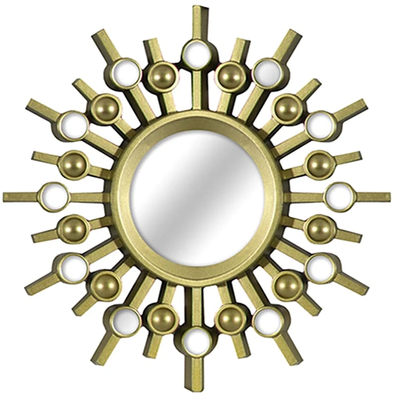 3-Piece Gold Ornate Wall Mirror Set, 10" 2 3-Piece Gold Ornate Wall Mirror Set, 10" - Image 2