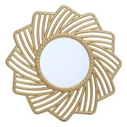 3-Piece Gold Wall Mirror Set -Modern Decor Shop 3 piece gold wall mirror set 13