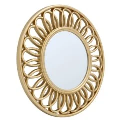 3-Piece Gold Wall Mirror Set -Modern Decor Shop 3 piece gold wall mirror set 14