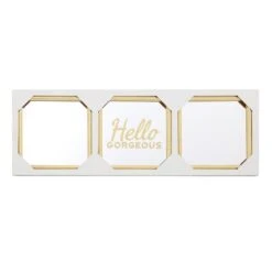 3-Piece Hello Gorgeous Gold Framed Wall Mirror Set, 10" -Modern Decor Shop 3 piece hello gorgeous gold framed wall mirror set 10 6