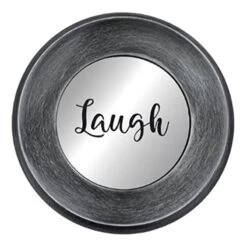 3-Piece Live, Love, Laugh Silver Framed Wall Mirror Set, 10" -Modern Decor Shop 3 piece live love laugh silver framed wall mirror set 10 4