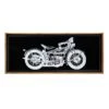 3-Piece Motorcycle Wall Art, 48x20