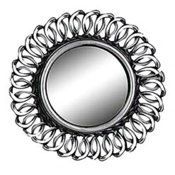 3-Piece Ornate Decorative Wall Mirror Set, 10" -Modern Decor Shop 3 piece ornate decorative wall mirror set 10 3