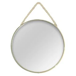3-Piece Round Mirror Set W/Chain Hanger -Modern Decor Shop 3 piece round mirror set w chain hanger 3