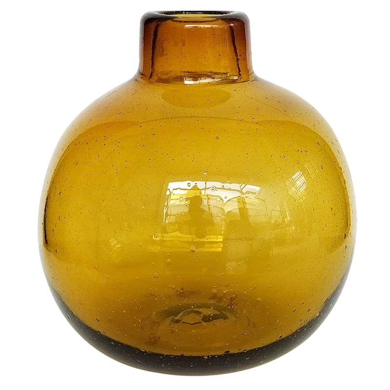 5 CANTARO AMBER GLASS VASE 1 5 CANTARO AMBER GLASS VASE