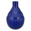 5X8 Blue Bevel Ceramic Vase