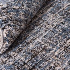 (A410) Hachure Blue Woven Accent Rug, 3x5 -Modern Decor Shop a410 hachure blue woven accent rug 3x5 5