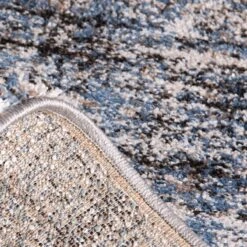 (A410) Hachure Blue Woven Runner, 2x6 -Modern Decor Shop a410 hachure blue woven runner 2x6 12