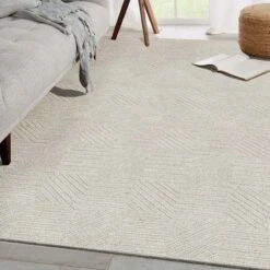 (A473) Found & Fable Dartmouth Ivory Tufted Area Rug, 5x7 -Modern Decor Shop a473 found fable dartmouth ivory tufted area rug 5x7 6