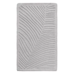 (A482) Crosby St Neutral Palm Accent Rug, 2x3