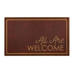 All Are Welcome Doormat, 18x30