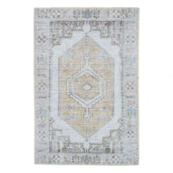 Amelie Sage Washable Accent Rug, 2x3