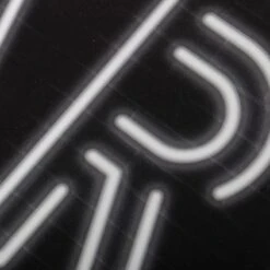 Arcade Matte Black Gloss Embellished Wall Sign, 24x8 -Modern Decor Shop arcade matte black gloss embellished wall sign 24x8 3