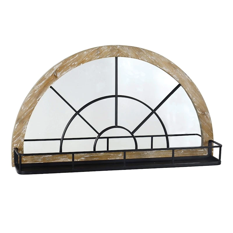 Arch Mirror With Shelf, 32x18 1 Arch Mirror With Shelf, 32x18