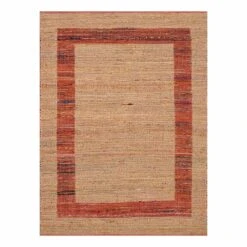 (B314) Henning Hand Woven Cotton Blend Red Chindi Area Rug, 5x7 -Modern Decor Shop b314 henning hand woven cotton blend red chindi area rug 5x7 3
