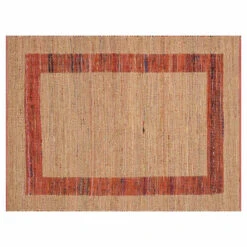 (B314) Henning Hand Woven Cotton Blend Red Chindi Area Rug, 5x7 -Modern Decor Shop b314 henning hand woven cotton blend red chindi area rug 5x7 7