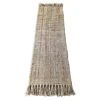 (B485) Honeybloom Jute Fringe Runner, 2x6