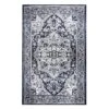 (B542) Caprice Vintage Navy Blue Area Rug, 7x10