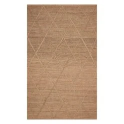 (B661) Goldie Jute Diamond Design Accent Rug, 3x5