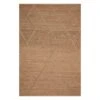 (B661) Goldie Jute Diamond Design Area Rug, 5x7