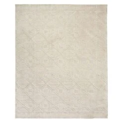 (B689) Crosby St Sanremo Ivory Diamond Design Runner, 2x7