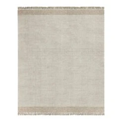(B693) Found & Fable Kent Ivory Jute Area Rug, 8x10