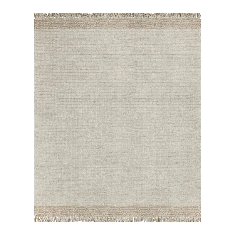 (B693) Found & Fable Kent Ivory Jute Area Rug, 8x10 1 (B693) Found & Fable Kent Ivory Jute Area Rug, 8x10