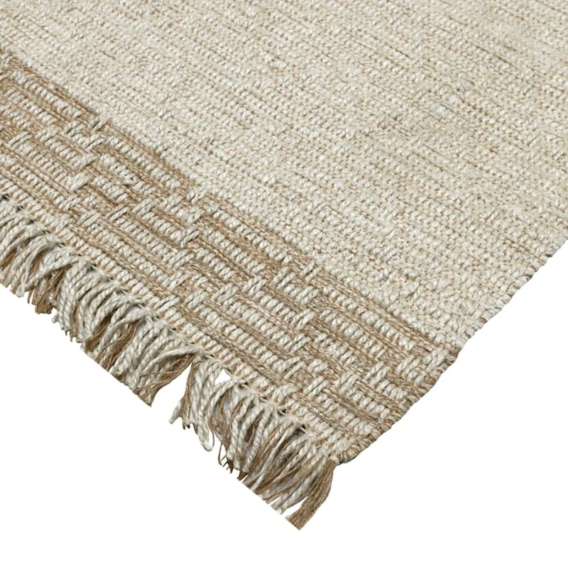 (B693) Found & Fable Kent Ivory Jute Area Rug, 8x10 2 (B693) Found & Fable Kent Ivory Jute Area Rug, 8x10 - Image 2
