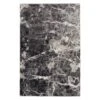(B700) Adore Alaya Black & White Marbled Area Rug, 5x7