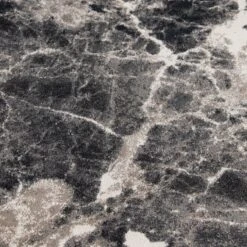 (B700) Adore Alaya Black & White Marbled Area Rug, 5x7 -Modern Decor Shop b700 adore alaya black white marbled area rug 5x7 4