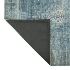 (B721) Alana Blue Medallion Area Rug, 8x10 -Modern Decor Shop b721 alana blue medallion area rug 8x10 3