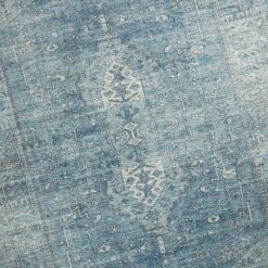 (B721) Alana Blue Medallion Area Rug, 8x10 -Modern Decor Shop b721 alana blue medallion area rug 8x10 4