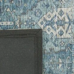 (B721) Alana Blue Medallion Area Rug, 8x10 -Modern Decor Shop b721 alana blue medallion area rug 8x10 5