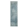(B721) Found & Fable Alana Blue Medallion Runner, 2x7
