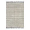 (B723) Crosby St Lorre Neutral Flatweave Area Rug, 5x7