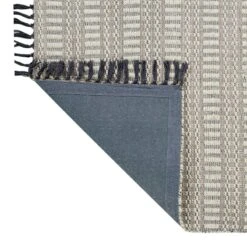 (B723) Crosby St Lorre Neutral Flatweave Area Rug, 5x7 -Modern Decor Shop b723 crosby st lorre neutral flatweave area rug 5x7 3