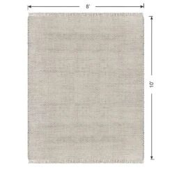 (B724) Ty Pennington Topher Neutral Flatweave Area Rug, 8x10 -Modern Decor Shop b724 ty pennington topher neutral flatweave area rug 8x10 5