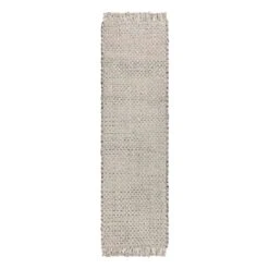 (B724) Ty Pennington Topher Neutral Flatweave Runner, 2x7
