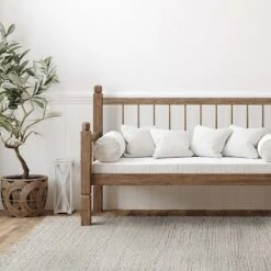 (B724) Ty Pennington Topher Neutral Flatweave Runner, 2x7 -Modern Decor Shop b724 ty pennington topher neutral flatweave runner 2x7 6