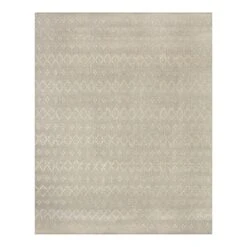 (B726) Honeybloom Denali Neutral Flatweave Area Rug, 8x10